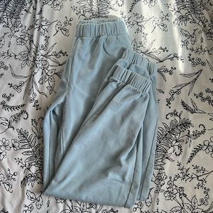 brandy melville sweatpants baby blue